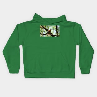 Green Heron-2 Kids Hoodie